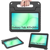 AVAWO Kids Case for Samsung Galaxy Tab A11  Plus/A9  Plus 11-inch 2026/2023, with Built-in Screen Protector, Light Weight Shock Proof Handle Stand Kids Friendly Cover,Black