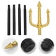 thumbnail image 2 of ColoMX Accesorios para disfraz de tridente de diablo: tridente de diablo para adultos y niños, fiesta de disfraces de Halloween, cosplay, color negro., 2 of 8