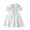 White, variant on Girls Flowy Dress Kids Girls Short Sleeve Dress Toddler Casual Dresses Summer Solid Color Cotton Flowy Sundress Puff Sleeve Cotton Dress for Kids White 2Y