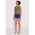 thumbnail image 4 of Womens Trendy Button Front Cropped Blazer Vest, 4 of 5