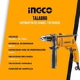 thumbnail image 2 of Taladro Percutor Inalambrico De Impacto Electrico p Cemento INGCO UID6808, 2 of 6