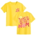 thumbnail image 3 of larppty Flower Girl Shirt Cute Preppy Shirts for Girls Funny Letter Print T Shirt Floral Kids Graphic Summer Tees Tops（Yellow, 9-10 Years）, 3 of 6