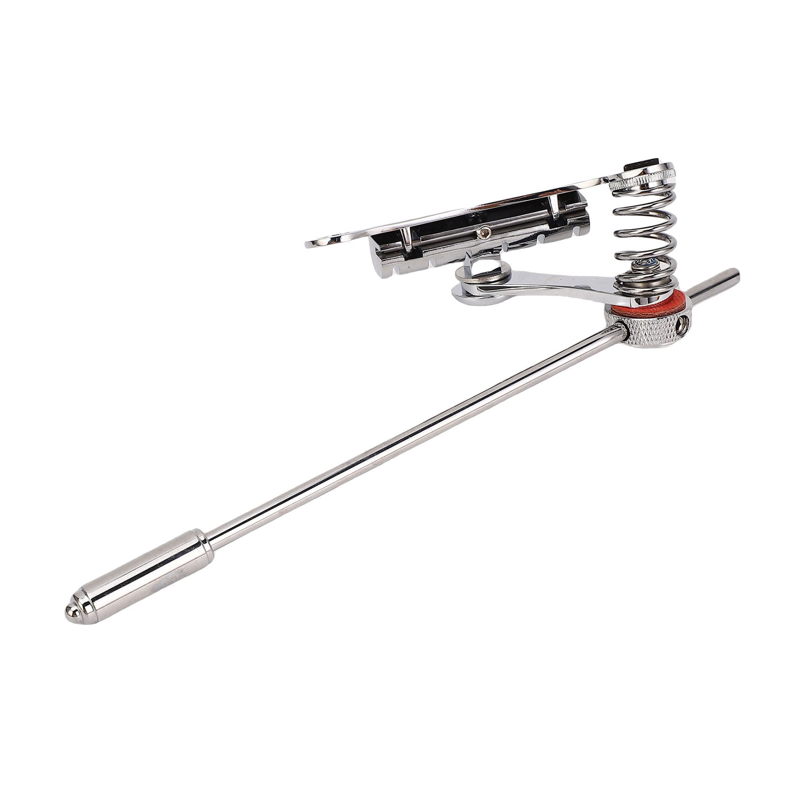Nieyigj Silver Zinc Alloy Electric Guitar Jazz Tremolo Bridge Stop Bar Replacement Parts Set for Duesenberg Les Trem II, Les Paul, LP, SG Models, Includes Wrenches, 6 Pieces (9.45 in / 24 cm)