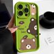 thumbnail image 3 of Funda de teléfono con dibujo de oso para iPhone, carcasa suave de silicona de caramelo para modelos 12, 11, 13, 14, 15 Pro Max, XR, XS, X, 7, 8, 15 Plus, SE SE3, 3 of 5