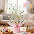 thumbnail image 4 of Easter Egg Tree Potted Plants Holiday Decorations for Home Plastic Multicolor 42Cm, 4 of 6