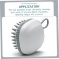 thumbnail image 3 of 2pcs Silicone Scalp Massager Shampoo Brush for Deep Cleansing and Hair Growth, 3 of 4