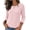 Light Pink, variant on Zeagoo Women's Ribbed Knit Tops Long Sleeve Crew Neck Tees Decorative Pocket Button Shoulder Casual Basic Tee Shirts