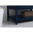 thumbnail image 5 of 42 inch single bathroom vanity in blue with backsplash, 5 of 8