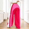 thumbnail image 4 of JIAYUE Women's Pants Ankle Length Elastic Waist Comfortable Loose Fit Trousers With Drawstring For Home Wear Travel Stylish Bottoms For Women, 4 of 6