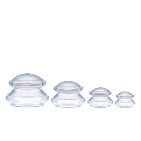 Silicone Cupping Set for Body and Face - 4 Piece Set
