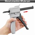 thumbnail image 2 of Pistolet Distributeur d'Époxy 50 ml, Pistolet à Colle Époxy AB Rapports de Mélange 1:1 pour Colle, Gris, 2 of 5
