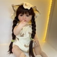 thumbnail image 2 of Baby Doll Reborn BZDOLL 55cm niña morena silicona suave, 2 of 4