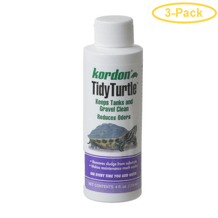 Kordon Tidy Turtle Tank Cleaner 4 oz - Pack of 3 (Best Way To Clean A Turtle Tank)