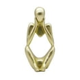 thumbnail image 1 of GUOOL Abstrait Sculpture Fait Main Résine Pensée Homme Maison r rative Figure Main Or, 1 of 8
