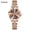 coffee, variant on New stylish women's watch with diamond inlay, British-style women's watch with small seconds dial, light luxury niche fashion waterproof trendy men's wristwatch