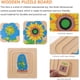 thumbnail image 5 of Rompecabezas de madera con diseño de girasol, tablero de rompecabezas de varias capas, rompecabezas de Panel 3D, juguetes educativos para edades tempranas para niños, recuerdo de fiesta de cumpleaños Ormromra WRLF-283-4, 5 of 9