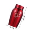 thumbnail image 2 of PAMINGONO Propriétaires d'Animaux Lot de 1 Urne Ronde Simple Rouge en Acier Inoxydable 13.2X7cm pour Cendres de Chat, 2 of 8