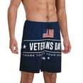 thumbnail image 2 of Sikiie Happy Veterans Day Mens Pajama Shorts, Lounge Pant, Men's shorts，Sleep Pj Shorts for Men-4X-Large, 2 of 6