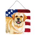 thumbnail image 1 of Golden Retriever Patriotic Wall or Door Hanging Prints, 1 of 1