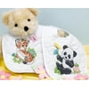 Dimensions Baby Animals Bibs, Set of 2 Stamped Cross-Stitch Kit
