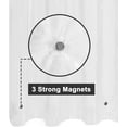 thumbnail image 2 of Wowhub Clear Plastic Shower Curtain Liner with Magnets, Waterproof PEVA Shower Curtain, 71"x71", 2 of 6