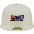 thumbnail image 2 of Men's New Era Cream New York Giants Chrome Color Dim 59FIFTY Fitted Hat, 2 of 6