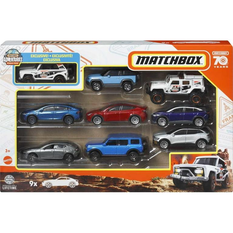 Matchbox 1:64 Scale Die-Cast Toy Cars Or Trucks, Set Of 9