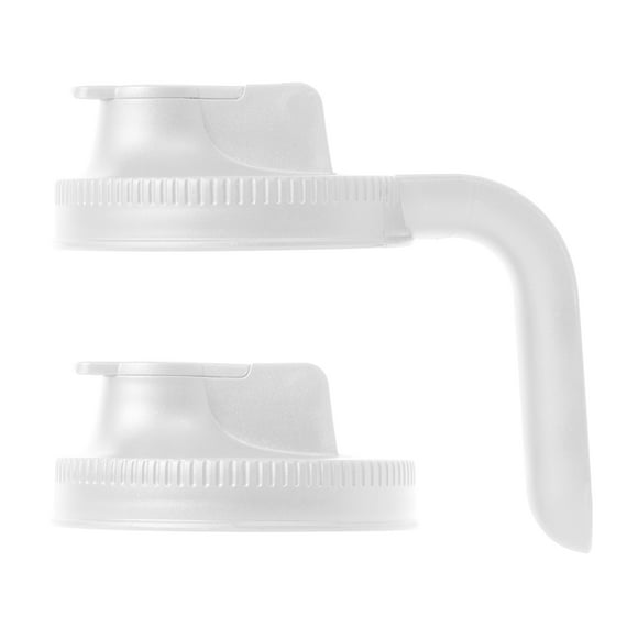 Jarware White Spout Lid, Variety Set of 2, Wide Mouth