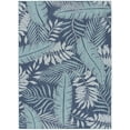 thumbnail image 2 of Nourison Garden Oasis Indoor/Outdoor Navy 6' x 9' Area Rug (6x9), 2 of 10