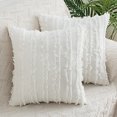 thumbnail image 1 of Nvzi Cojín decorativo, 1 unidad, color blanco, 30 x 50 cm, funda de algodón y lino con relleno de algodón PP. Ideal para sofá, sillón, sala de estar y dormitorio., 1 of 5