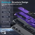 thumbnail image 4 of Funda para teléfono Janmitta compatible con Samsung Galaxy S25/S24, color morado, 4 of 8