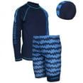 thumbnail image 3 of YONGHS Kids Boys 2 Piece Long Sleeve Swimsuit UPF 50+ Sun Protection Bathing Suit Swimwear Type A 13-14, 3 of 4