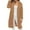 Brown, variant on Womens Fall Jacket Long Sherpa Coat Elegant Fuzzy Trench Open Front Mid-Long Fall Jacket
