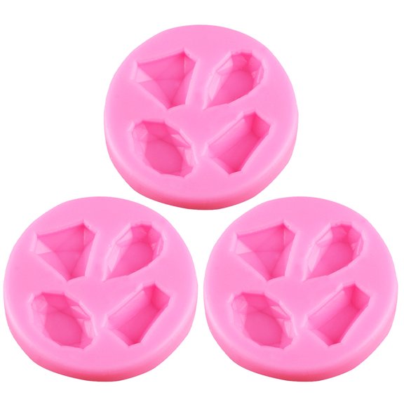 Hieromout 3-Piece Silicone Molds Set for Cake Decorating, Polymer Clay, Resin, Epoxy, Candy, Fondant, Chocolate, Pastry Crafts