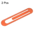 thumbnail image 3 of Straight Ruler 13cm Metric Bookmark Clip Ruler, Orange Red, 2 Pieces, 3 of 6