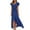 Purple, variant on QLEICOM Womens Short Sleeve High Low V-Neck Flowy Party Long Maxi Dress Summer Bohemian Bandage Swing Long Dress Red M, US Size: 6