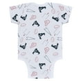 thumbnail image 3 of Newborn & Infant WEAR by Erin Andrews Gray/Navy/White Houston Texans Three-Piece Turn Me Around Bodysuits & Pant Set, 3 of 7
