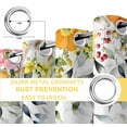 thumbnail image 6 of Sage Green Eucalyptus Blackout Curtains for Bedroom/Living Room, Thermal Insulated Kitchen Curtains, Spring Farmhouse Tulips Leaves Grommet Darkening Window Treatment Drapes 27.5"x39"x2, 6 of 8