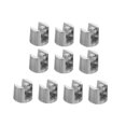 thumbnail image 4 of ORDDIART 10Pcs Glass Wall Mount Clips Silver Rustproof Waterproof Heat Resistant 0.71x0.71x0.63in, 4 of 6