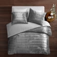 thumbnail image 2 of Grace Living Rosabella 3pc Full/Queen Comforter Set, Grey, 2 of 6