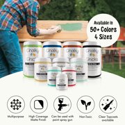 Chalky Chicks 32 Fl Oz Matte Buttermilk (White) Chalk Paint for Furniture Without Sanding - No Prep Furniture Paint No Sanding All in One for Crafts, Wood, Walls, Cabinet, Metal, Dresser, Farmhouse
