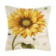 thumbnail image 5 of Juego de 4 fundas de cojín decorativas de 45 x 45 cm con estampado de girasol, impermeable, perfectas para terrazas, jardines, bancos, salas de estar, sofás y decoración de casas de campo, 5 of 5