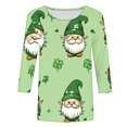thumbnail image 4 of Women St. Patrick's Day Sweatshirts Shamrock Clover Print Shirts Casual Irish Gift Long Sleeve Loose Fit Tops, 4 of 5