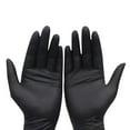 thumbnail image 1 of Gants de Base en Nitrile Examen 55 Gants Jetables Sans Poudre pour Usage en Laboratoire et Usage Intensif Noir 100 Unités, 1 of 8