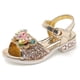 thumbnail image 1 of Sandalias para niñas, novedad de verano, moda coreana, Sophia forzen, zapatos de princesa, fondo suave de cristal, zapatos de playa para niños, 34 plantillas, 21,3 cm Gao Jinjia LED, 1 of 2