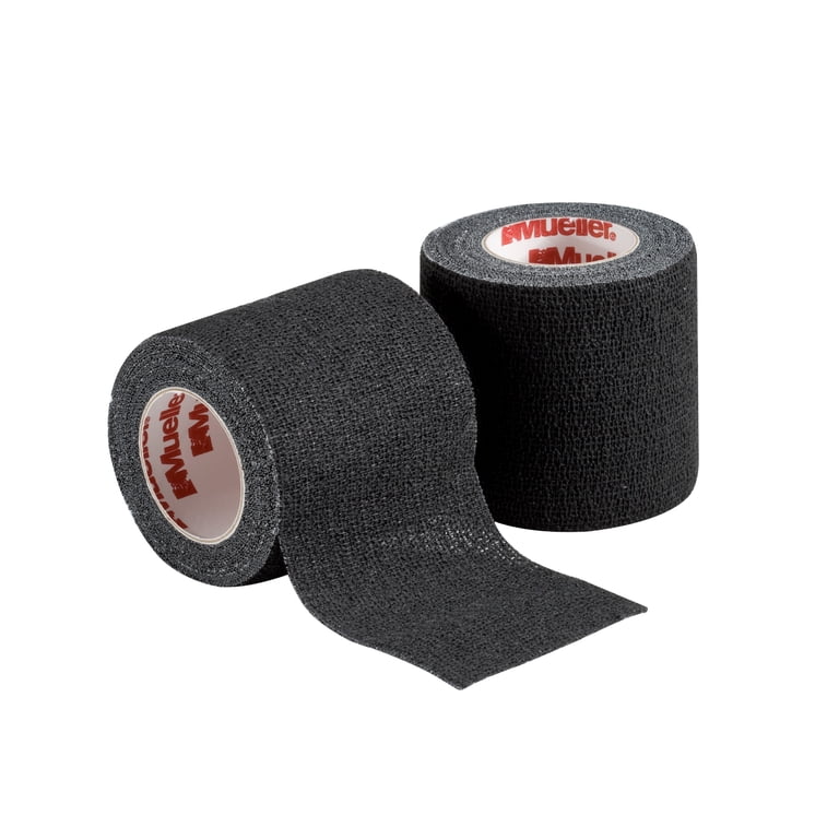 Mueller Sports Wrap, 2" Black, 2-Pack (6 Yards Each) photo 3