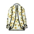 thumbnail image 3 of White Sunflower Backpack for School,Cute School Bag,Schoolbag with Adjustable Shoulder Straps & Padded Back,15.3"x11"x7.1".﻿, 3 of 6