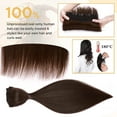 thumbnail image 4 of MY-LADY 10''-24'' 5 Clips in Human Hair Extensions Thick Real Natural Hair Pieces 100% Full Head Remy Hair 22inch #04 Medium Brown(Heavy), 4 of 8