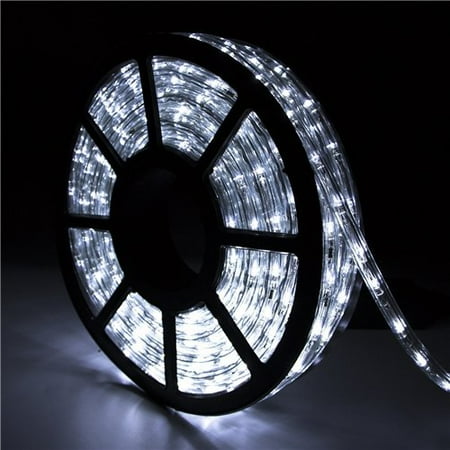 Outdoor Lighting Ideas For Backyard Ainfox 110V 50 Ft. 2 Wire Led Rope Lights,Christmas Lights Waterproof Indoor Outdoor Use for Backyard Party Christmas Thanksgiving Decoration (Cold White) ()