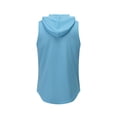 thumbnail image 6 of Xmarks Womens Workout Hooded   Tank Top Yoga Running Quick Dry  Sleeveless Hoodie Casual Athletic Gym Exercise Shirts Blue M, 6 of 7